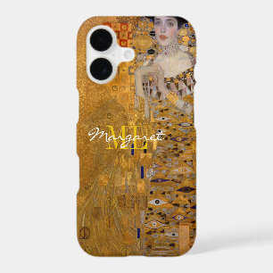 Adele, Lady in Gold by Gustav Klimt, Monogrammed iPhone 17 Case