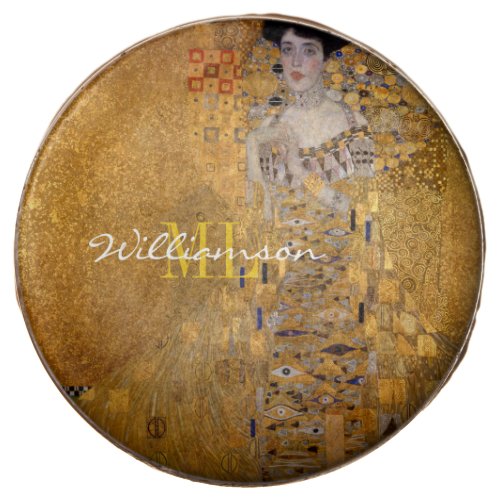 Adele Lady in Gold by Gustav Klimt Monogrammed Chocolate Covered Oreo