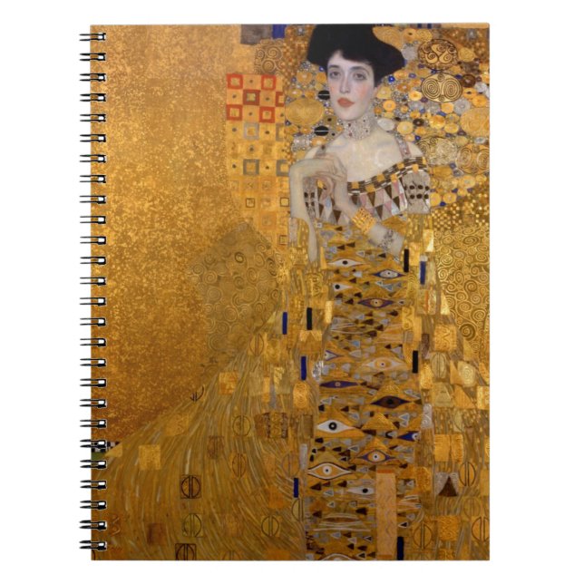 Adele, The Lady in Gold - Gustav Klimt Notebook (Front)