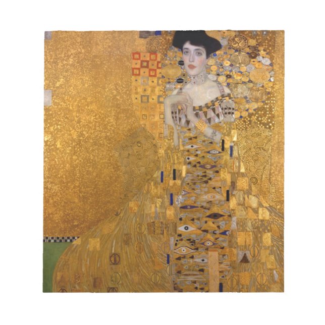 Adele, The Lady in Gold - Gustav Klimt Notepad (Front)