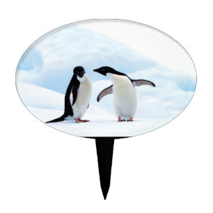 Adelie Penguins Cake Topper