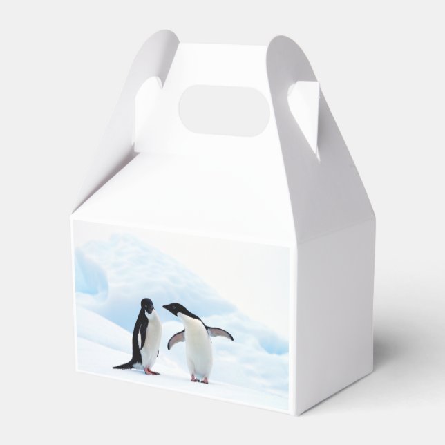 Adelie Penguins Favor Boxes (Back Side)