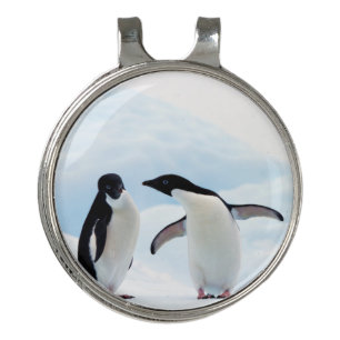 Adelie Penguins Golf Hat Clip