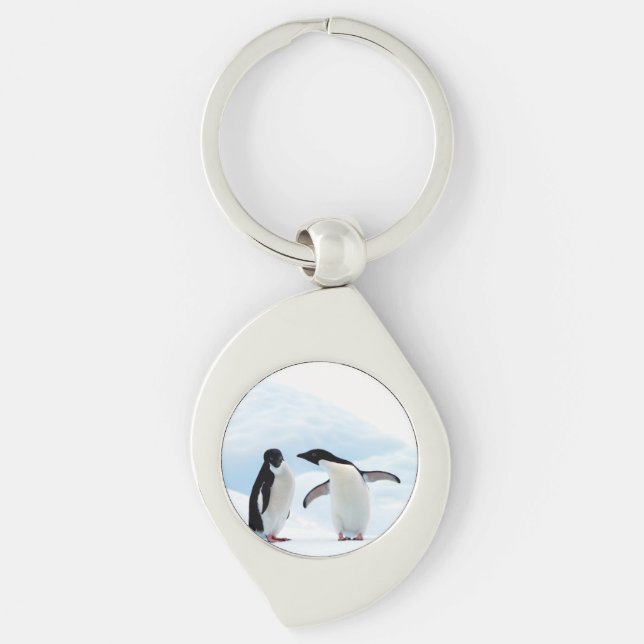 Adelie Penguins Keychain (Front)