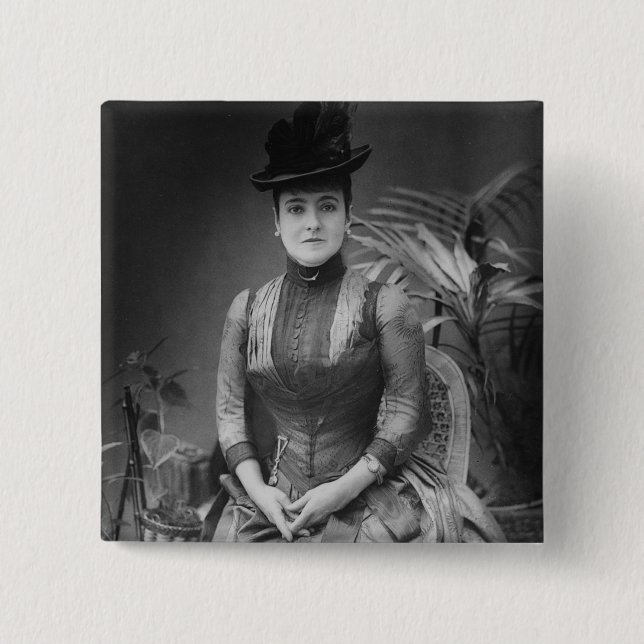 Adelina Patti, 1880 Pinback Button (Front)