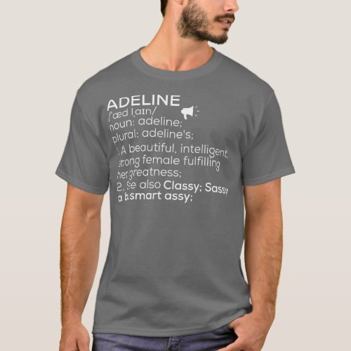 Adeline Name Adeline Definition Adeline Female Nam T_Shirt