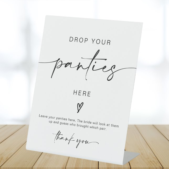 ADELLA Drop Your Panties Bachelorette Game Sign (Creator Uploaded)