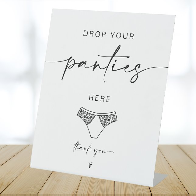 ADELLA Drop Your Panties Bachelorette Game Sign (Creator Uploaded)