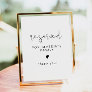 ADELLA Edgy Minimal Wedding Reserved Seating Sign