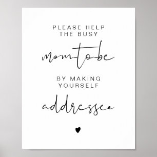 ADELLA Edgy Modern Address the Envelope Sign 