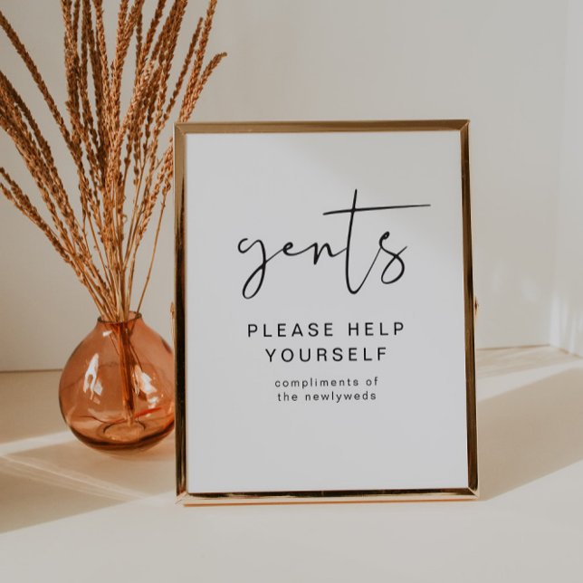 ADELLA Edgy Modern Gents Bathroom Toiletry Poster (Creator Uploaded)