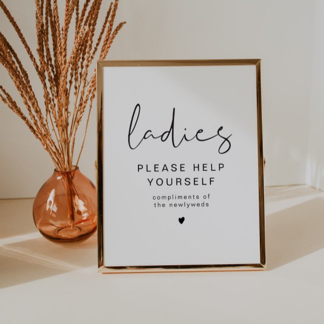ADELLA Edgy Modern Ladies Bathroom Toiletry Poster (Creator Uploaded)