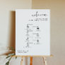 ADELLA Edgy Modern Minimal Wedding Icon Timeline  Foam Board