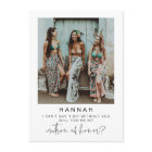 ADELLA Minimal Photo Matron of Honor Proposal