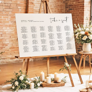 ADELLA Modern Alphabetical Wedding Seating Chart Foam Board