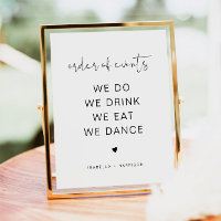 ADELLA Modern Minimal Wedding Order of Events