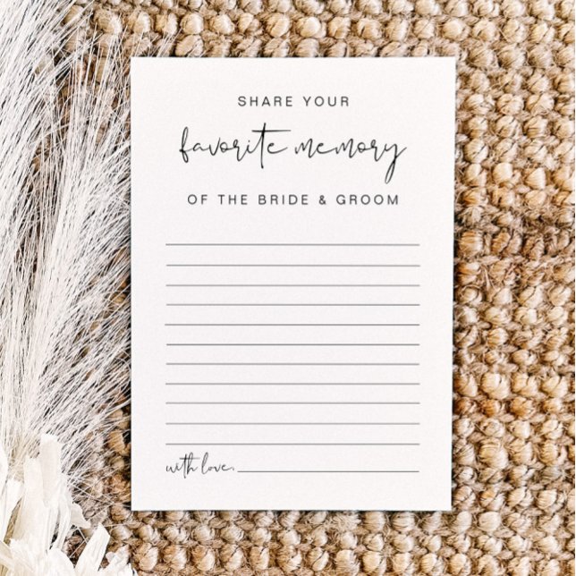 ADELLA Modern Minimalist Favorite Memory Game Invitation (Creator Uploaded)