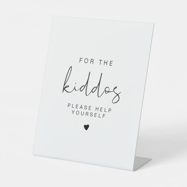 ADELLA Modern Minimalist Kiddos Table Sign (Front)