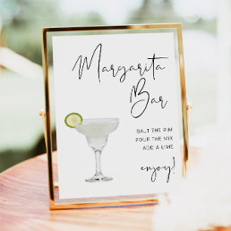 ADELLA Modern Minimalist Margarita Bar Sign