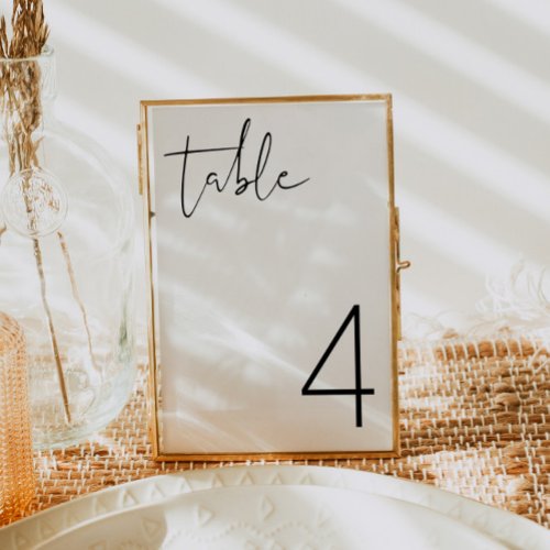 ADELLA_ Modern Minimalist Simple Table Number