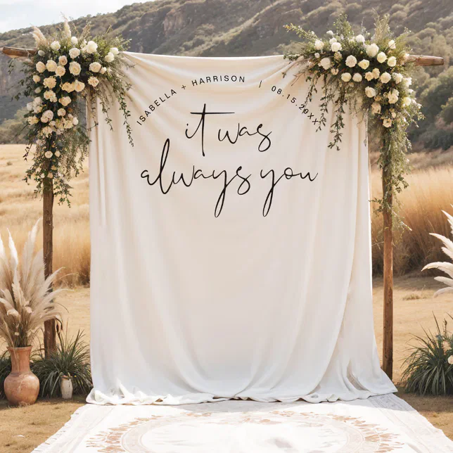 ADELLA Modern Minimalist Wedding Photo Backdrop
