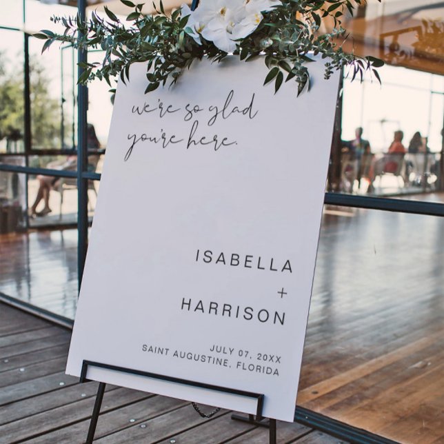 ADELLA Modern Minimalist Wedding Welcome  Foam Board (Creator Uploaded)