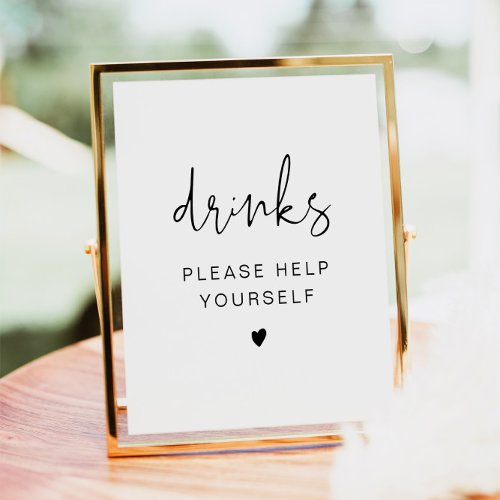ADELLA Simple Modern Minimalist Drinks Bar Poster