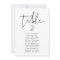 ADELLA Vertical Modern Minimal Table Seating Card