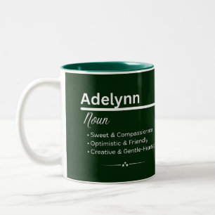 Adelynn Personalized Girl Name Meaning Coffee Mug