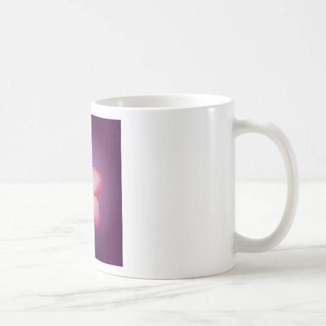 Adenium Pink Flower Flora Gradient Violet Coffee Mug (Right)