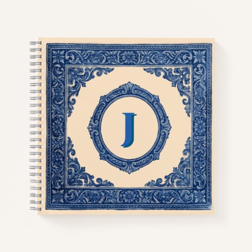 Aderno Espiral Personalizado: Arte de Azulejos  Notebook