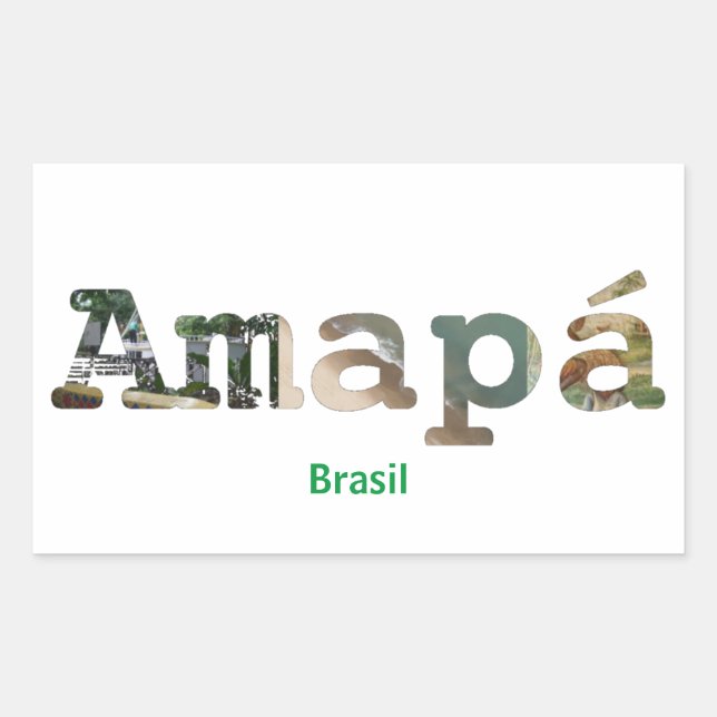 Adesivo Amapá Rectangular Sticker (Front)
