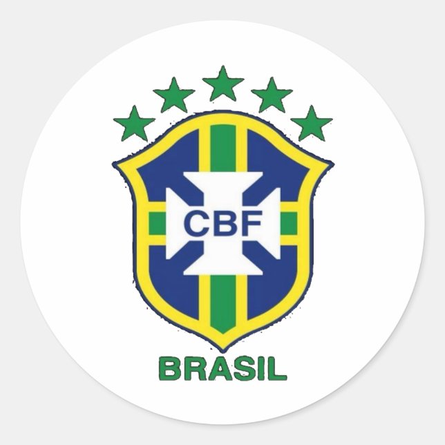 Adesivo Brasil Classic Round Sticker (Front)
