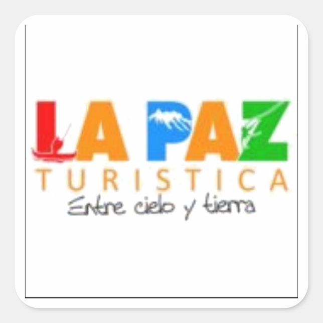 Adesivo La Paz turistica Square Sticker (Front)