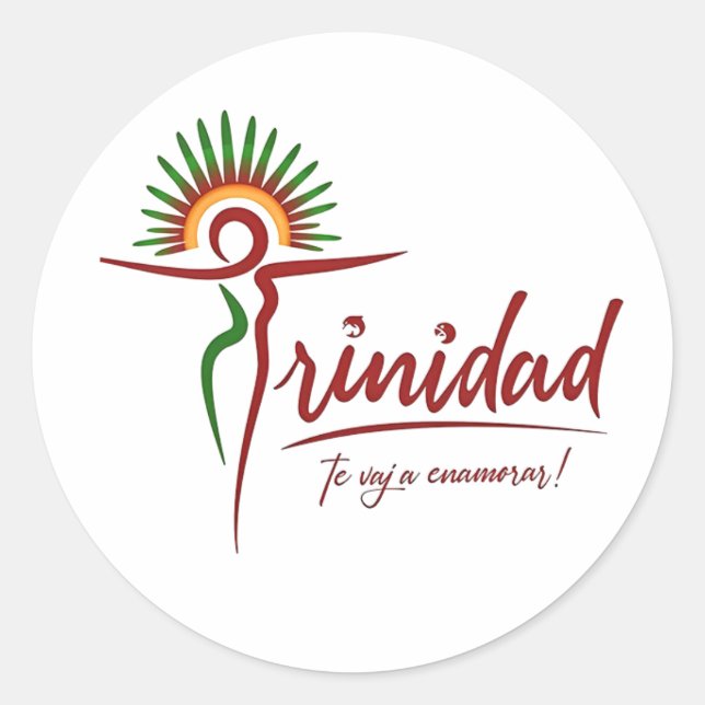 Adesivo Trinidad Classic Round Sticker (Front)