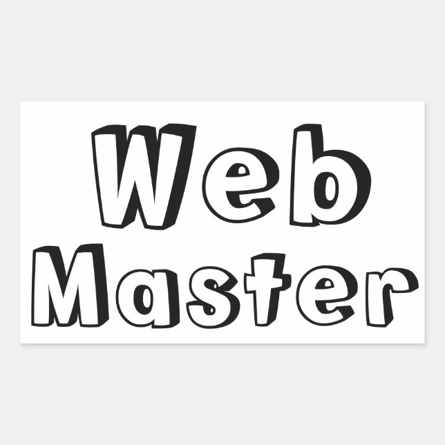 Adesivo WebMaster Rectangular Sticker (Front)