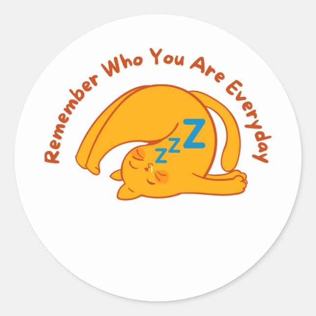 Adesivos Clássicos Redondos - REMEMBER Classic Round Sticker (Front)