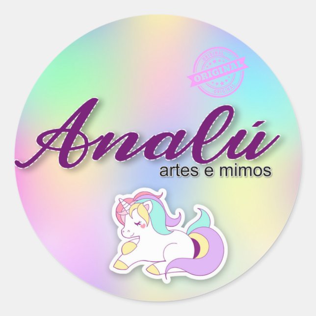 Adesivos personalizados classic round sticker (Front)