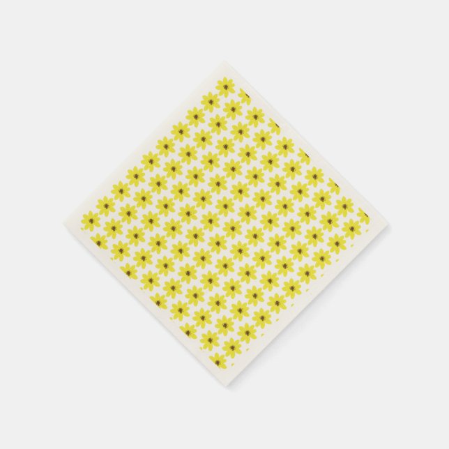 Adey Abeba Ethiopian New Flower Design Napkins (Corner)