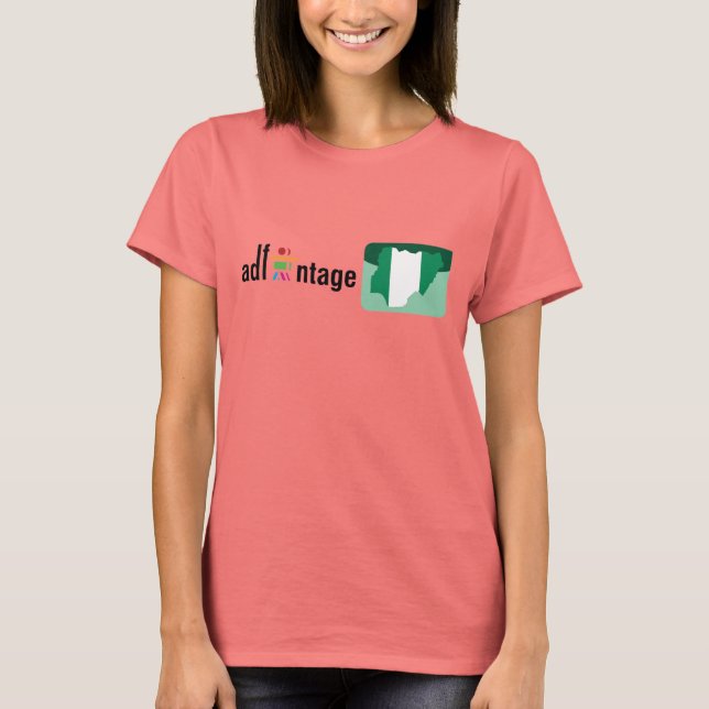 Adfantage Nigeria Logo & Flag T-Shirt (Front)