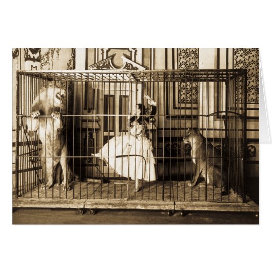 Adgie and Her Trained Lions1897 (Front Horizontal)