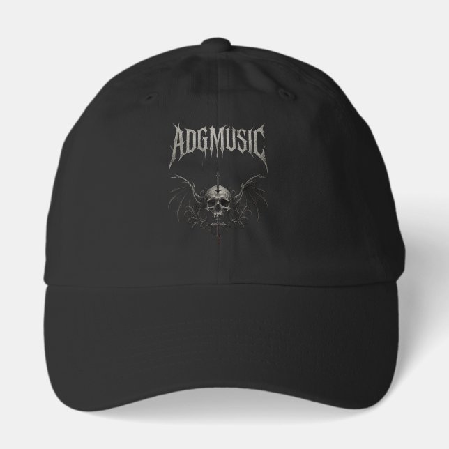 ADGMUSIC GOTHIC BASEBALL HAT (Front)