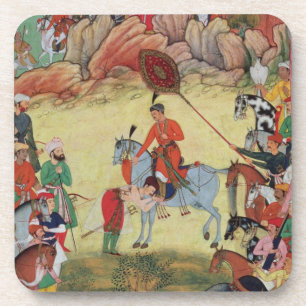 Adham Khan paying homage to Akbar at Sarangpur, Ce Drink Coaster