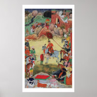 Adham Khan paying homage to Akbar at Sarangpur, Ce