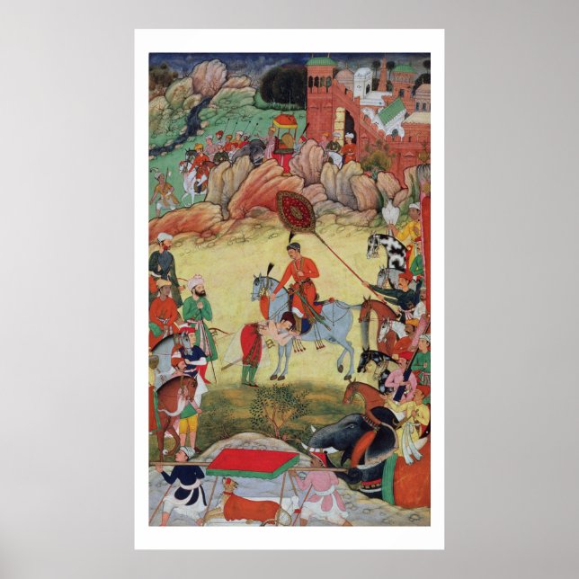 Adham Khan paying homage to Akbar at Sarangpur, Ce Poster (Front)