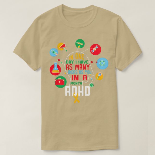ADHD 20 T-Shirt (Design Front)