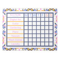 ADHD ADD Girl’s Women’s Weekly Checklist Reminder