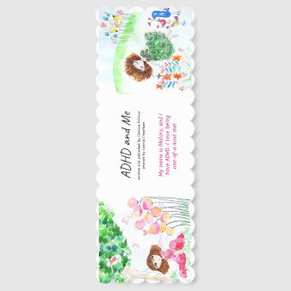 ADHD AND ME promotional bookmarks