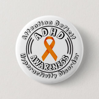 ADHD Attention Deficit Hyperactivity Disorder Button