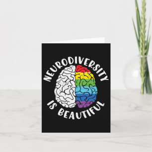 Adhd Autism Awareness Neurodiversity Is Beautiful Card